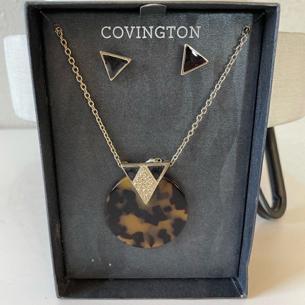NIB Covington Matching Necklace and Earring Set